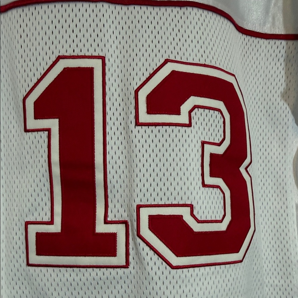 Hey Swifties! Taylor Swift 2013 The Red Tour White and Red Embriodered Jersey - Picture 4 of 9